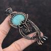 Amazonite Pendant Copper Wire Wrapped Pendant Amazonite Jewelry Handmade Natural Gemstone Pendant Copper Jewelry For Gift Wire Wrap Jewelry