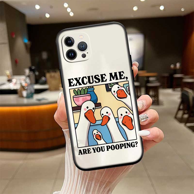 UP27 DUCK Cartoon New High-End Shell Phone Case for OPPO A3 Pro A72 A74 A76 A77 A77S A78 A79 A94 A95 A18 A40M A58