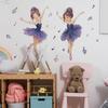 Мультяшные две балерины Заметка Наклейки для украшения стен дома в детской комнате