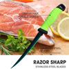 Stainless Steel Fishing Knife 5-9 Inch Knife Outdoor Kitchen Scale-scraping Knife Fillet Meat Saltwater Resistant Blade