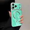 Официальный магнитный чехол для телефона для iPhone 17 Air 13 11 12 14 15 16 Pro Max Plus Magsafe Большое окно Защитная крышка для беспроводной зарядки