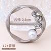 T-Shirt Hem Knotted Brooch Ring Clothing Accessories Fashion Pearl Waist Metal Corner Knotted Clasp Silk Scarf Shirt Buckles