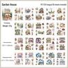 Wonderful Day PET Sticker Book: Secret Garden Series for Retro Journal DIY (20 Sheets)