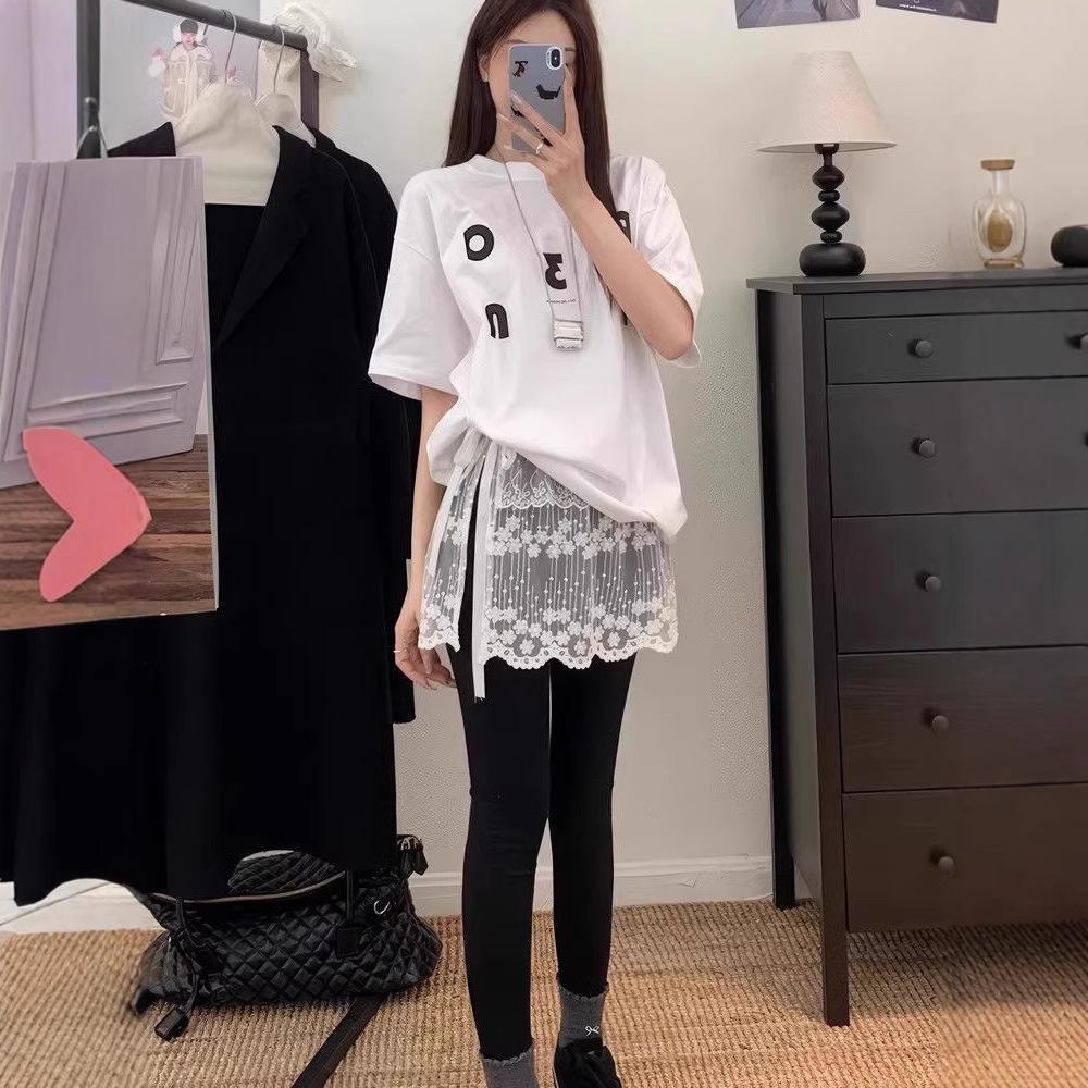 Белая кружевная миди-юбка-пеплум на завязках - Женский многослойный наряд для ранней весны