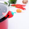 3 шт. Силиконовая подставка для крышки кастрюли, защита от проливания, подставка для крышки кастрюли в виде перца чили, термостойкий кухонный инструмент против переливания