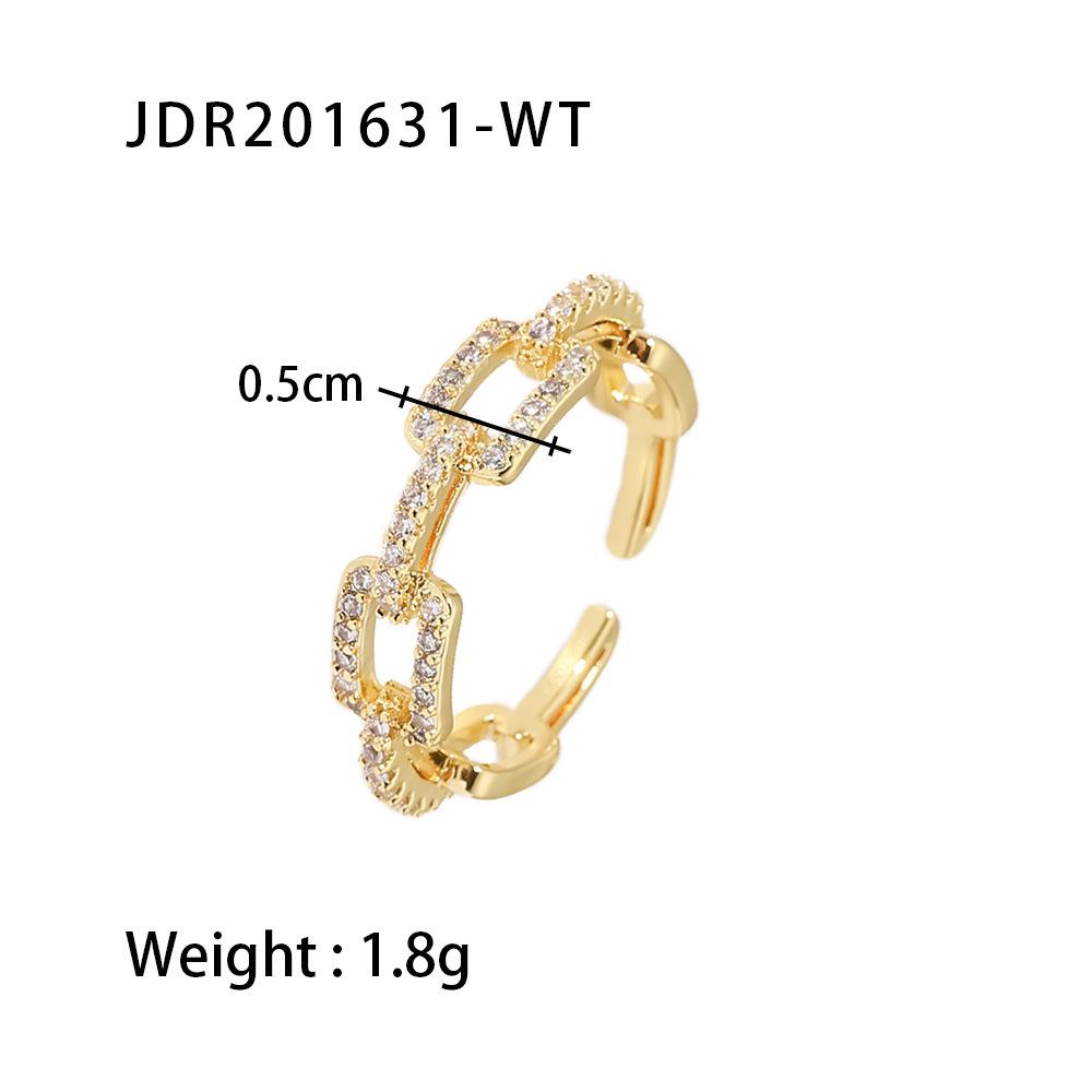 European & American Style 18K Gold-Plated Adjustable Women's Ring
