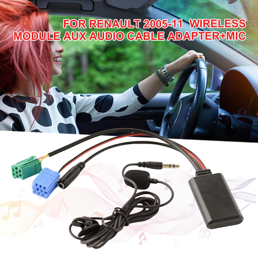 Car Bluetooth-Compatible Adapter Cable Audio MP3 Music Adapter Handsfree Wireless Bluetooth-Compatible Module for Renault Laguna
