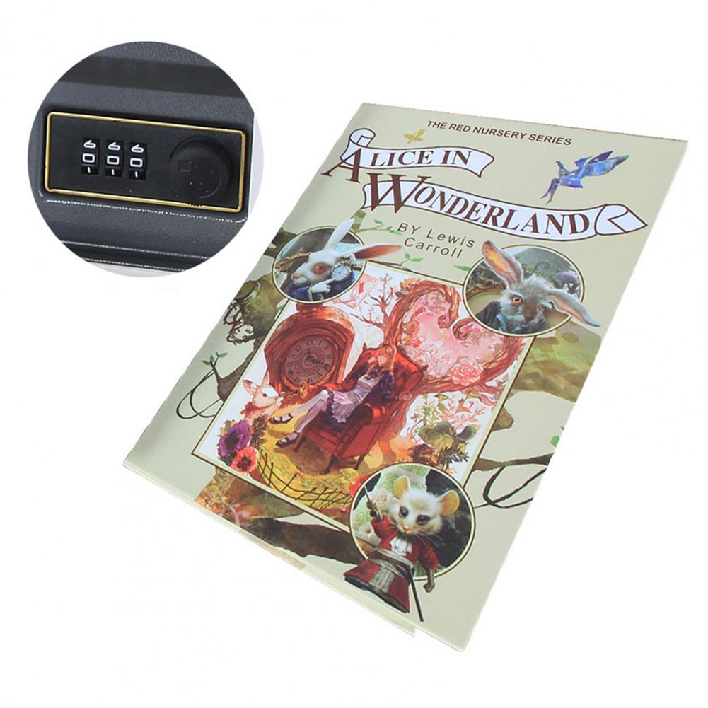 Ящик с паролем Отличный домашний сейф для книг с ключом Тип замка Парольный сейф Портативный депозитный ящик