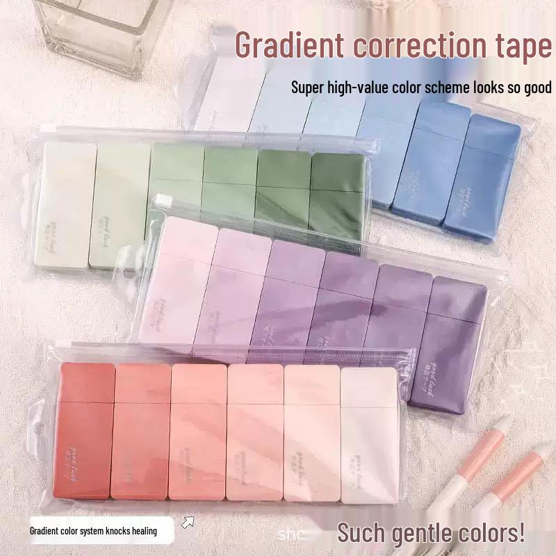 Gradient Correction Tape: Silent, Seamless, Large Capacity Fluid in Four Colors