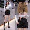 Модные шорты трапециевидной формы для женщин, летние юбки с высокой талией, женские тонкие уличные юбки, брюки