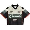 Футболка Y2K American Harajuku Hip Hop Fashion Football Jersey Streetwear Vintage Casual Breathable Splicing Free Short Sleeve