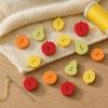 40pcs Creative Mango Buttons Peach Orange Buttons Fashionable Colored Fruits Buttons  Clothing Coat