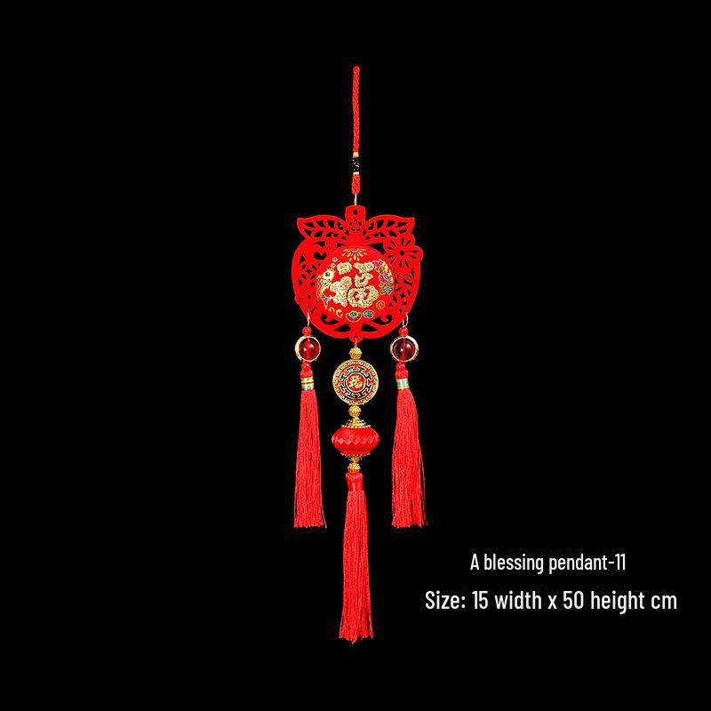 2025 New Year Pendant: Festive Decoration for Attracting Wealth and Fortune, Ideal for Spring Festival Celebrations.