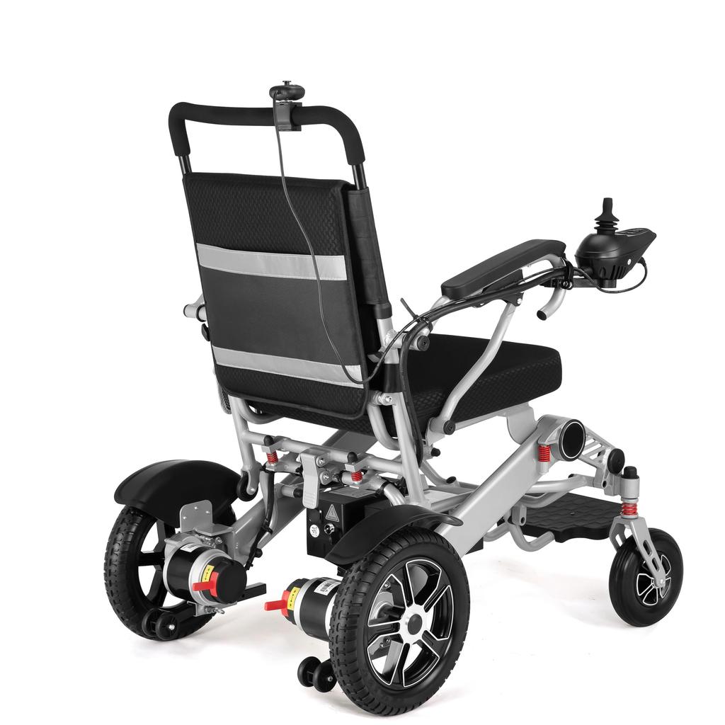 WEYRAL 203R Высококлассная электрическая инвалидная коляска 350 Вт*2 Двойной двигатель 12 Ач*2 Двойной аккумулятор Нагрузка 150 кг Сплав алюминия Запас хода 40 км Складная для пожилых людей