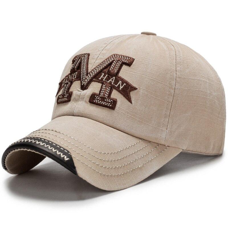 Snapback Cap Washed Hat Men's Leisure Old Baseball Cap Outdoor Embroidery Sunshade Hat Dad Hats for Men