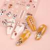 New Year Christmas Nail Stickers Nail Art Decals New Year Nail Decoration Manicure Accessories