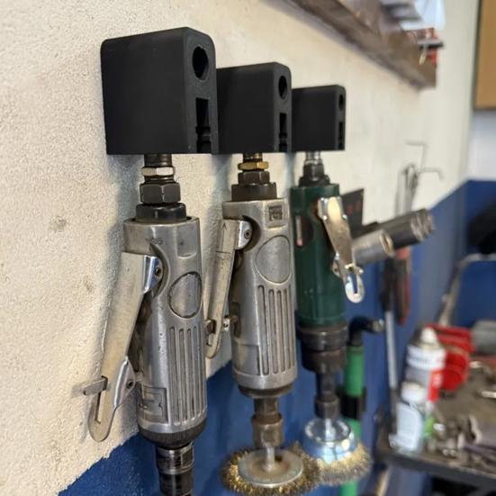 Pneumatic Tool Rack 3D Printed Wall Mounted Air Tool Hanger Organizer for Garage Shop Storage Organization