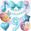 BALLOON DAYS Kimi To Idol Precure Birthday Balloons Precure Kimipuri Blue Decoration Set Balloon HAPPYBIRTHDAY Ribbon Heart Star Garland Birthday