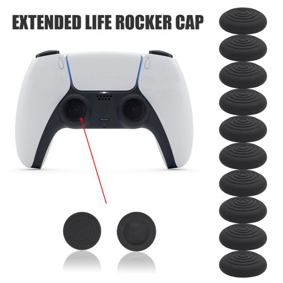 10 шт. Накладки на джойстики для PS5, противоскользящие, силиконовые накладки на большие пальцы для игрового контроллера
