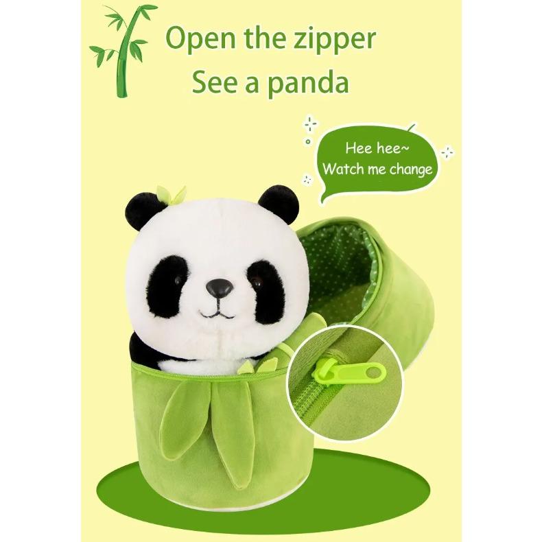 1 комплект милой бамбуковой трубчатой панды плюшевой кавайной плачущей панды плюшевой игрушки плюшевая супер мягкая обнимашка