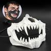 Halloween Demon Mask Halloween Cosplay Mask Horror Mask Fangs Skull Mask Headwear Horror Props For Party Halloween Decoration
