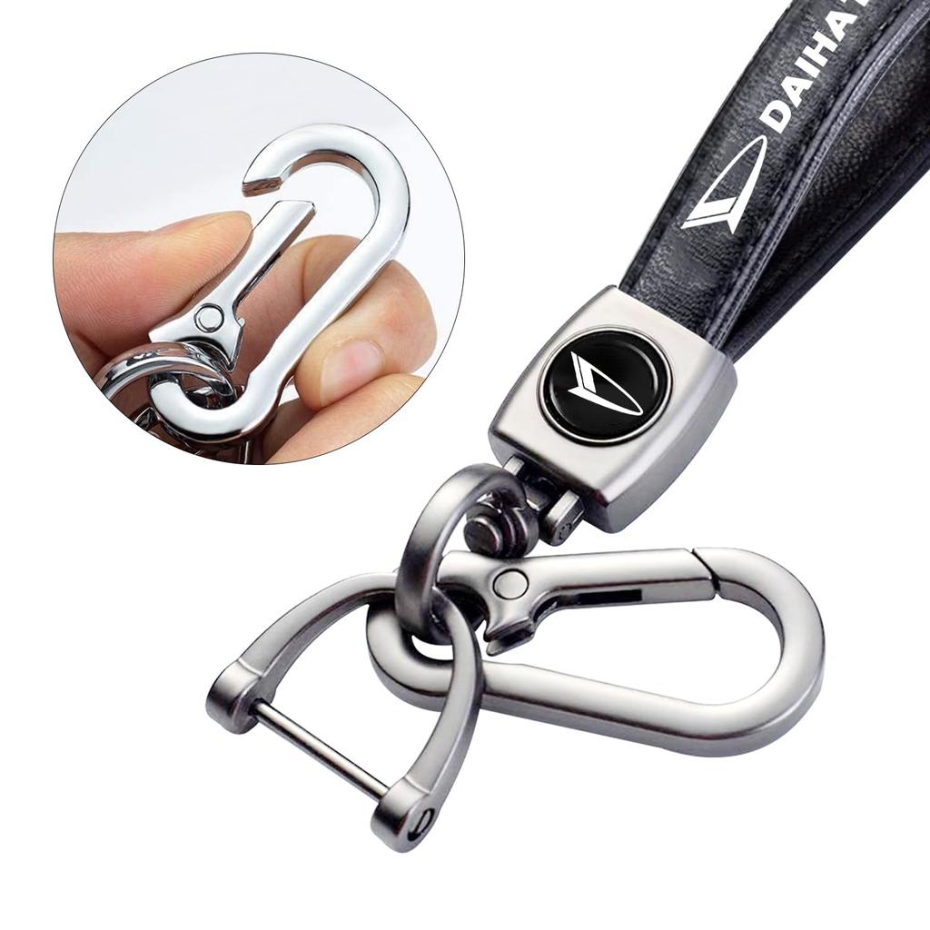 Genuine Leather Car Key Car Accessory [MONGAI] Keychain, Ring, (Daihatsu)