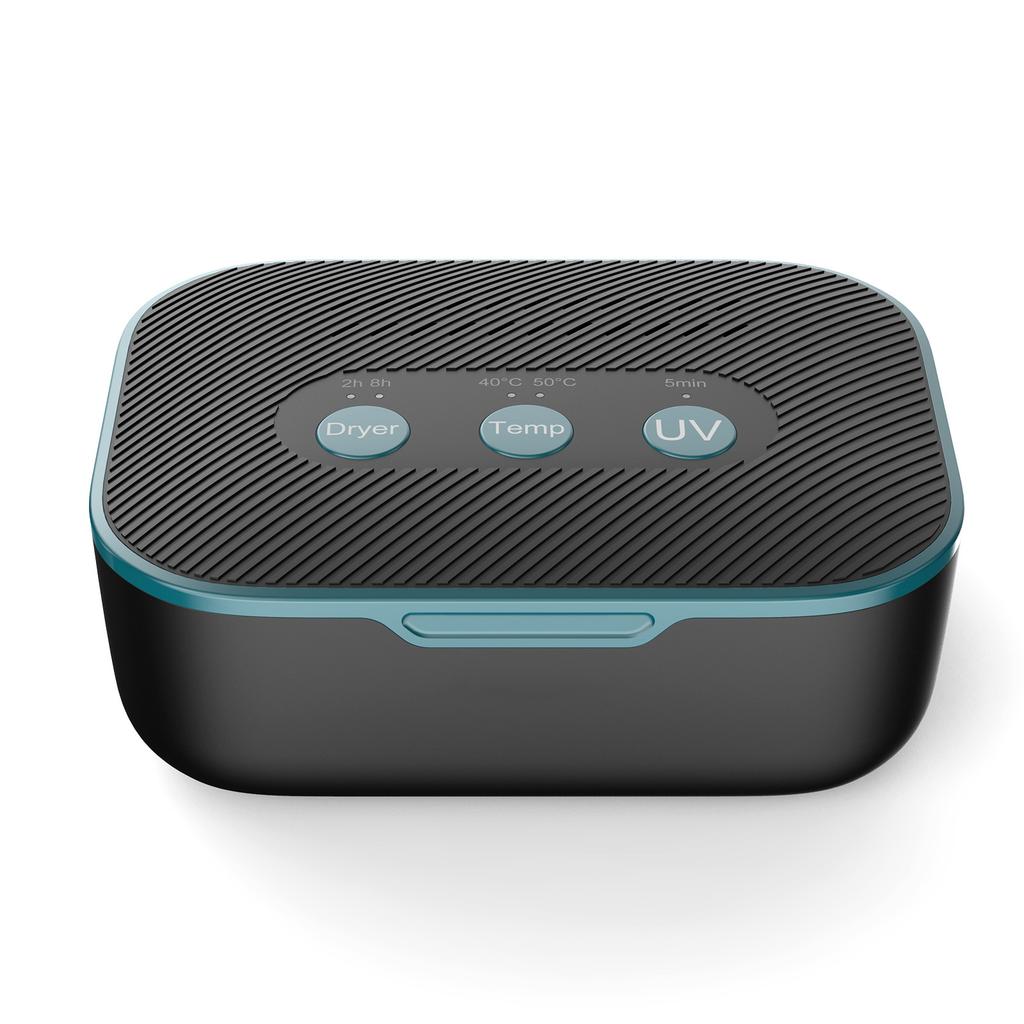 3 In1Цифровая сушилка для слуховых аппаратов, очиститель и зарядное устройство Магазин наушников Осушитель со светодиодной УФ-сушкой и 2 режимами синхронизации и температуры