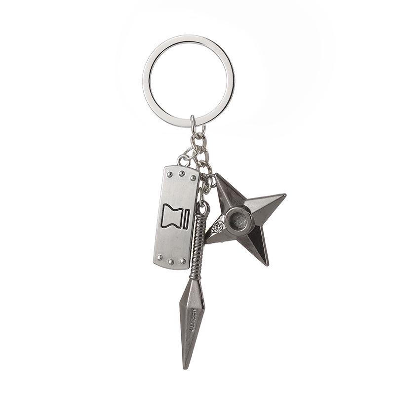 Naruto Rogue Ninja Headband & Shuriken Kunai Keychain Set