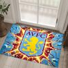 Aston Villa Football Design Crystal Velvet Carpet Cozy Non?Slip Printed Rug For Bedroom Living Room Entrance
