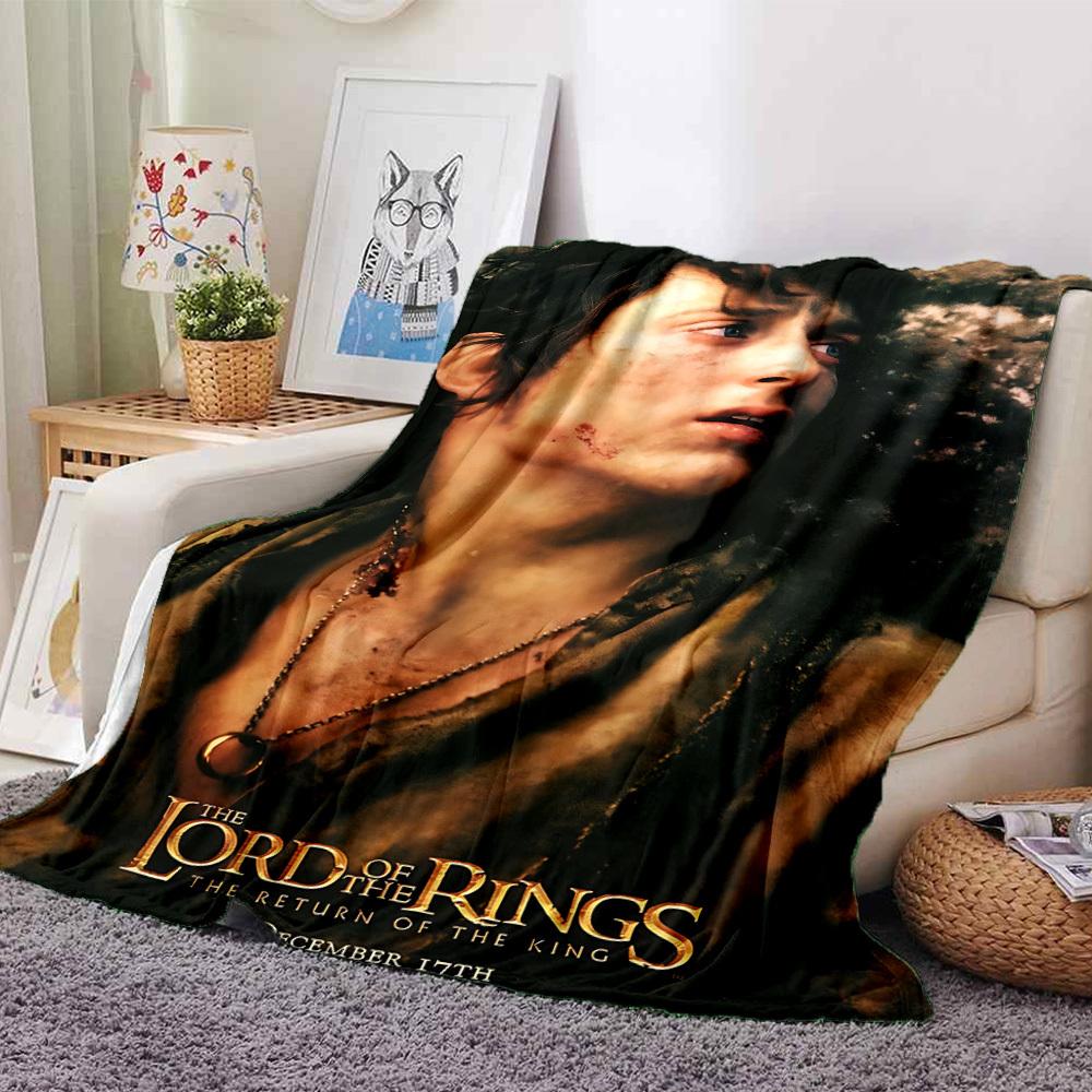 1pc Lord of the Rings Return of the King Flannel Blanket Soft Warm Throw for Home, Office, Travel, All-Season Cozy Bedding GiftL1142