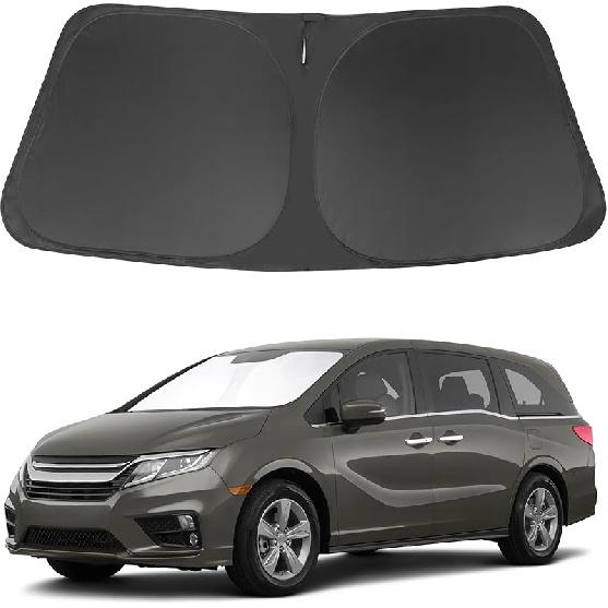 TINGLU Солнцезащитный козырек для Tesla Model X Tesla X 2016-2024 2025 Аксессуары Солнцезащитный козырек на лобовое стекло Защита от УФ-лучей Накидка на солнцезащитный козырек С