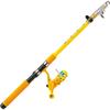 Телескопическая удочка Valleyhill Pokemon для детей 240 см Желтая – Раскладная удочка для начинающих