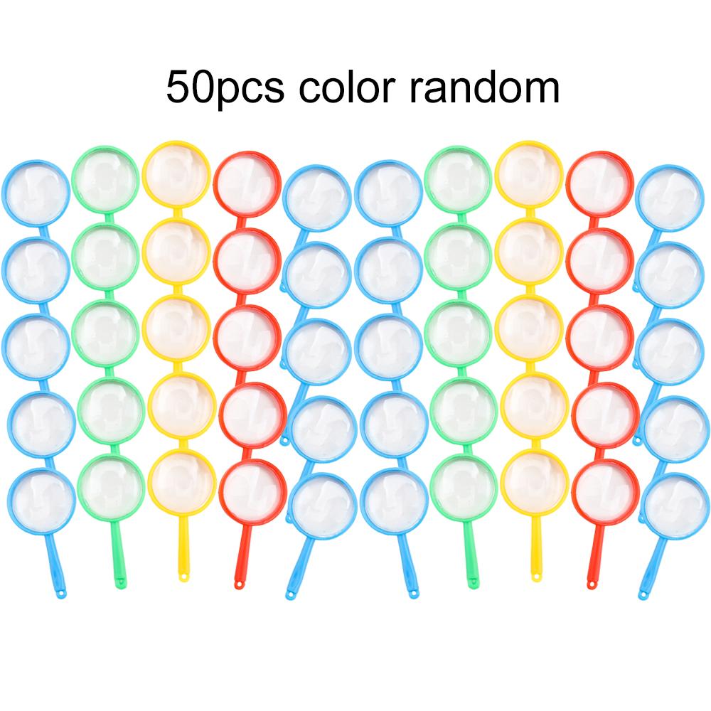10/20/50pcs Mini Magnifying Glass Children Observation Tools School Outdoor Use Scientific Supplies Handheld Portable TMZ