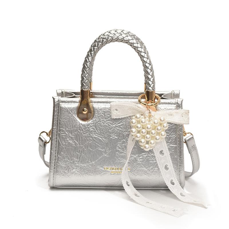 Модная Универсальная Портативная Маленькая Квадратная Сумка Женская Новая Однотонная Сумка Через Плечо Мессенджер