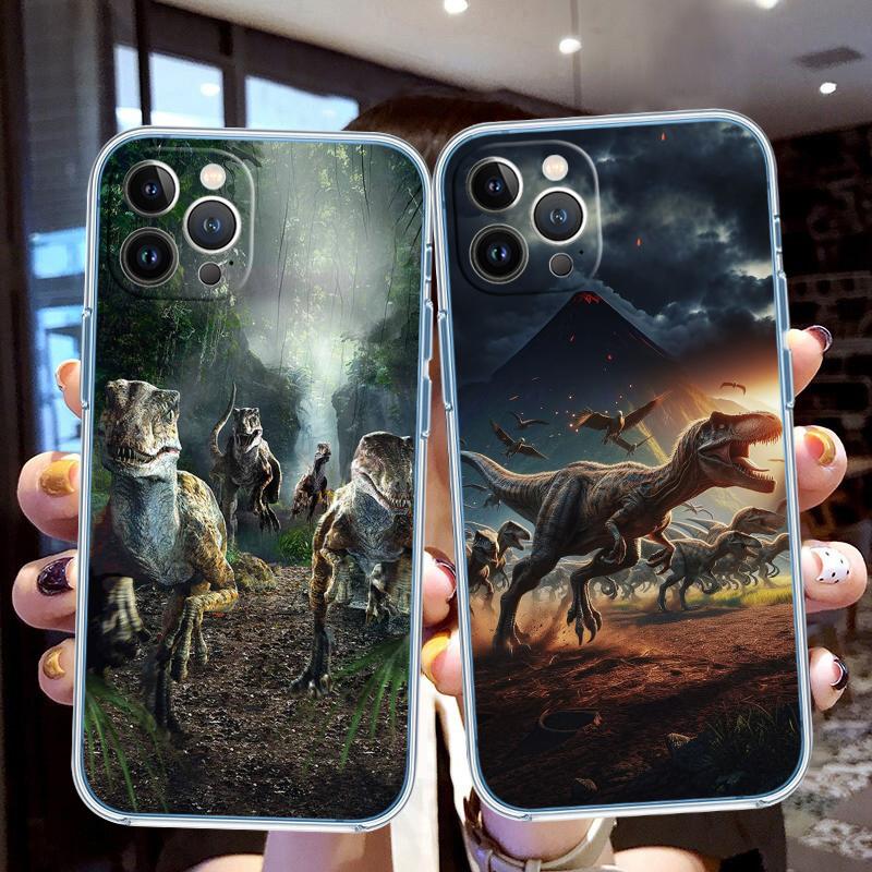 Dinosaur Transparent Phone Case for Motorola Moto E13 E15 E20 E22 22I E22S E30 E32 E40 E7 E7I G Plus Power Play Stylus G22 G14