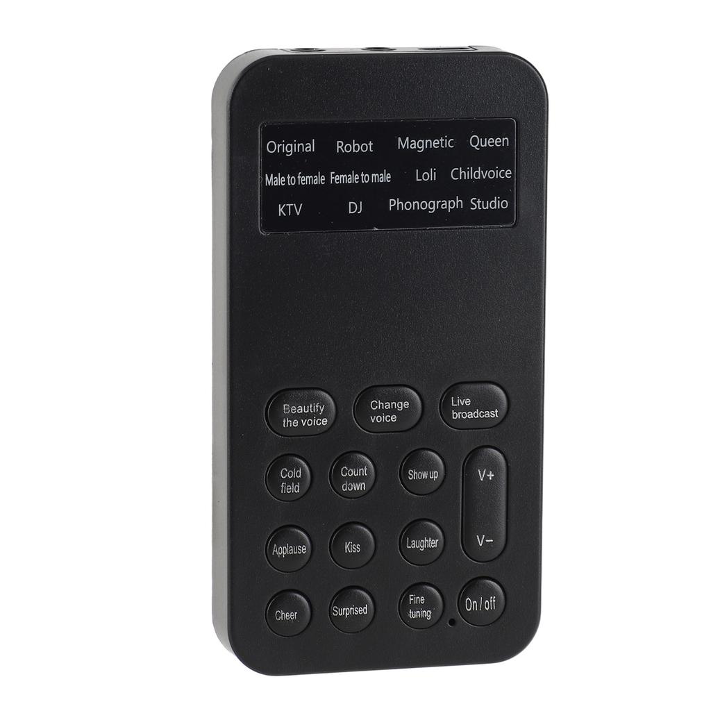 Voice Changer Многофункциональный 12 звуковых эффектов Функция тонкой настройки Управление одним щелчком Мини-звук