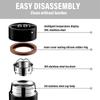 ALS1 500ml Portable Car Smart Thermos Bottle Temperature Display Cup Valve Cap For Tesla Model 3 Model X MODEL S ROADSTER Car Styling