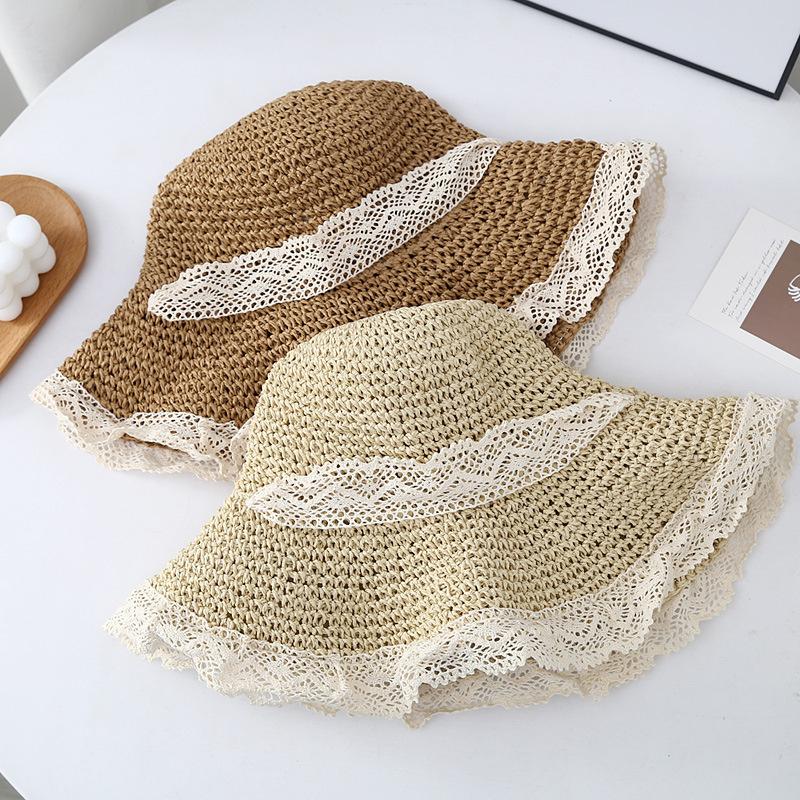 Женская летняя кепка с козырьком, складная солнцезащитная шляпа, широкополая пляжная шляпа, шляпа в стиле Лолиты, женская пляжная кепка с защитой от ультрафиолета