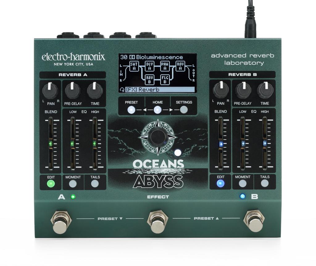 Effector Reverb OCEANS ABYSS Advanced Reverb Laboratory Elehamo ELECTRO-HARMONIX Electro-Harmonix