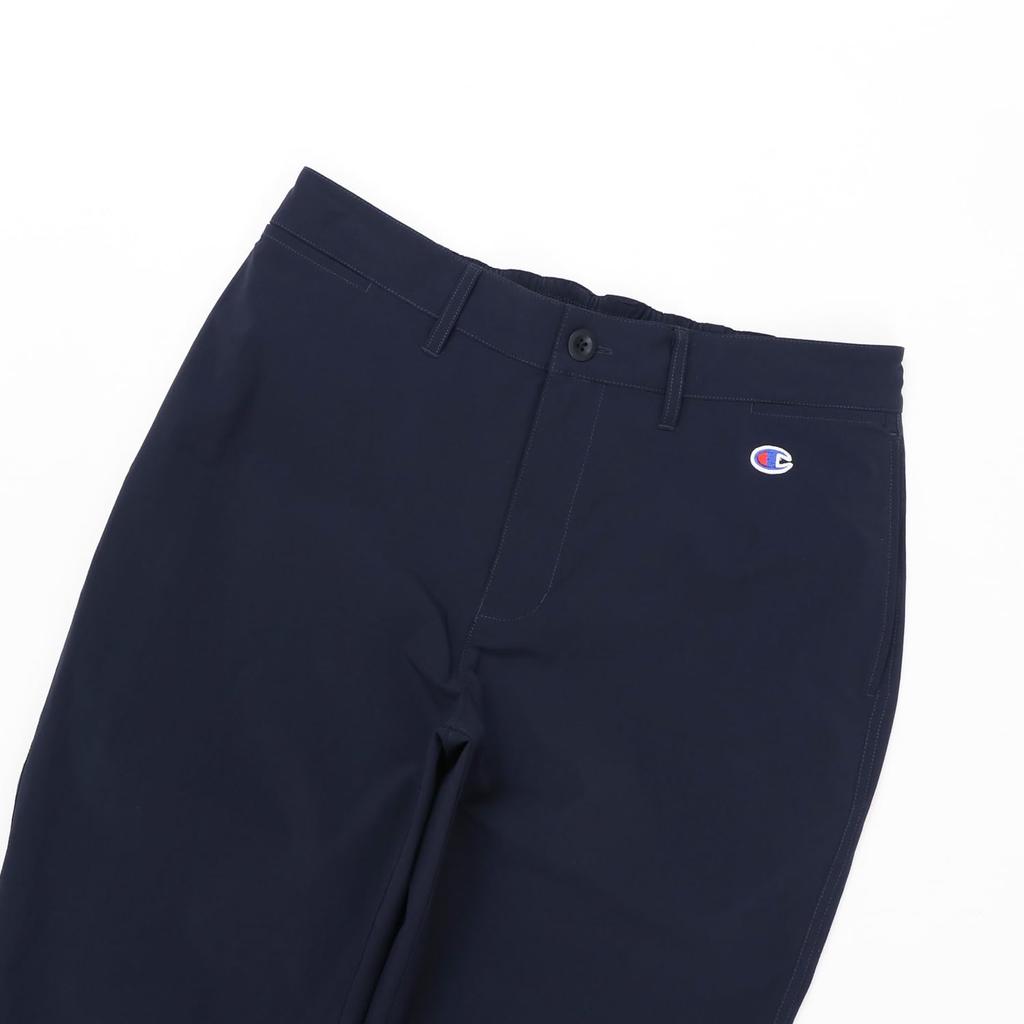 Champion Care Stretch Водоотталкивающие длинные брюки с логотипом Script, темно-синие, антистатические, мужские C3-ZG205