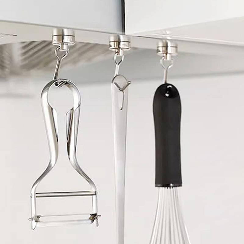 Strong Magnetic Hooks Universal Multi-Purpose Hangers Sundries Organizer Kitchen Tools Hanger Kitchen Bar Storage Hooks