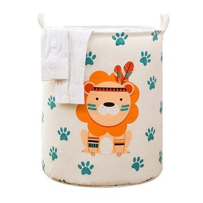 Корзина для грязного белья Складная одежда Игрушки Корзина для всякой всячины Домашний туалет Ванная комната Ведро для хранения Лев