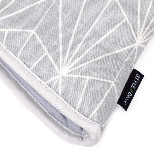 СТИЛЬ Декоративный набор прихваток, Серебристый Светло-серый, Скандинавский стиль, Термостойкие кухонные перчатки, Подставка, W3301220