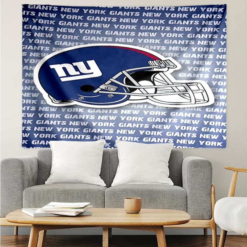 Гобелен с логотипом New York Giants для спальни, эстетичный гобелен для класса, настенное панно для гостиной, общежития, офиса, идеальный креативный подарок