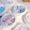 2/3/4PCS Nail Flakes Shinning Colorful Sequins Popular Glitter Trendy Sparkling Nail Sequins Manicure Glitter Powder Laser Mixed