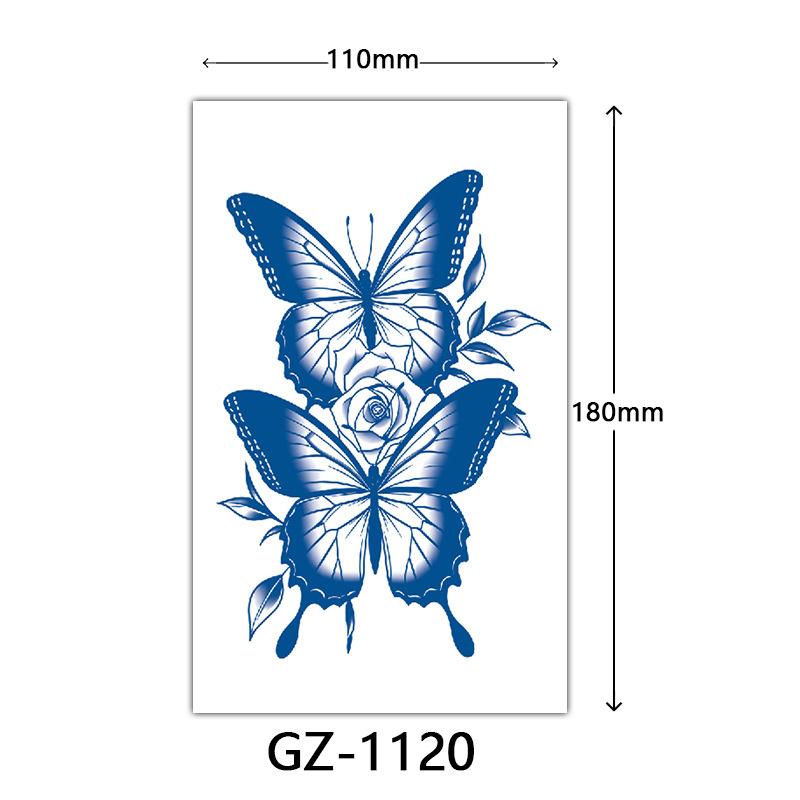 Соковые тату-наклейки, Растительные тату-наклейки, Полуперманентные тату-наклейки с английскими буквами Тату