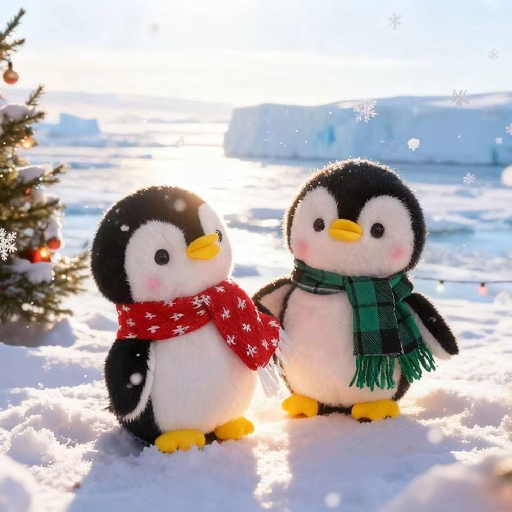 Cartoon Penguin Plush Doll PP Cotton Animal Plush Figure Cute Stuffed Penguin Toy Souvenir