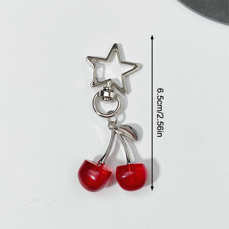 Корейская мода брелок в виде вишни сладкий свежий имитация фруктов брелок для женщин и девочек сумка подвеска сумка наплечные сумки брелок
