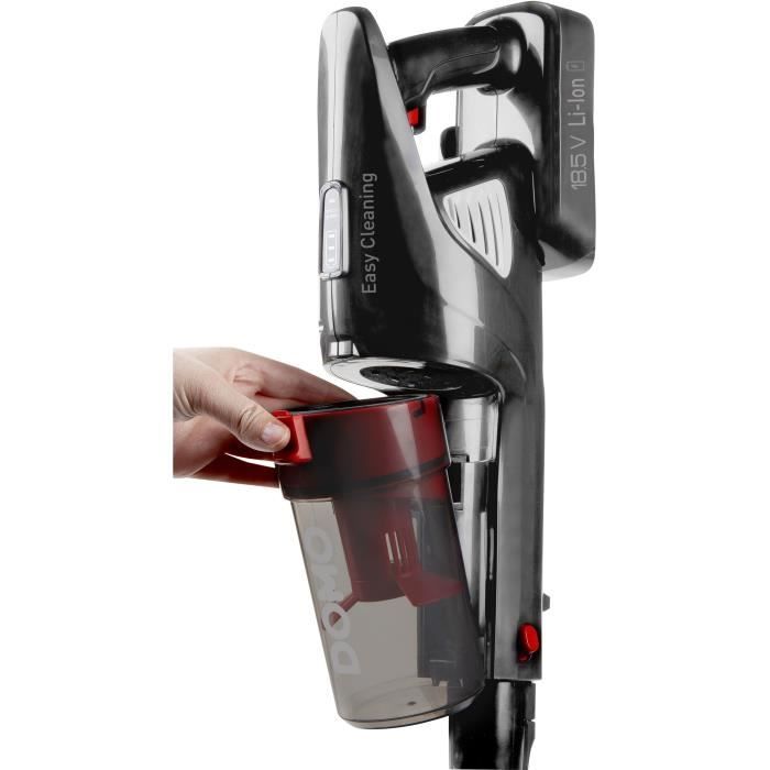 DOMO DO1032SV - Aspirateur balai 2 en 1 - 18,5 V - Batterie LI-ION - Système cyclonique - Brosse rotative