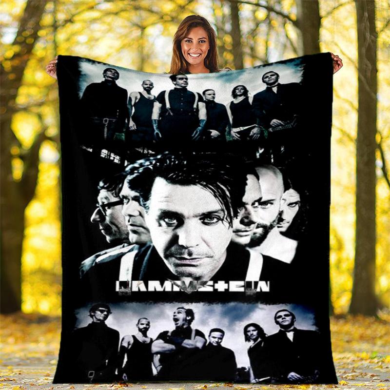 Till Lindemann, lead singer of the German heavy metal rock band Rammstein, blanket for warmth, home decoration for siesta, flannel blanket Y10